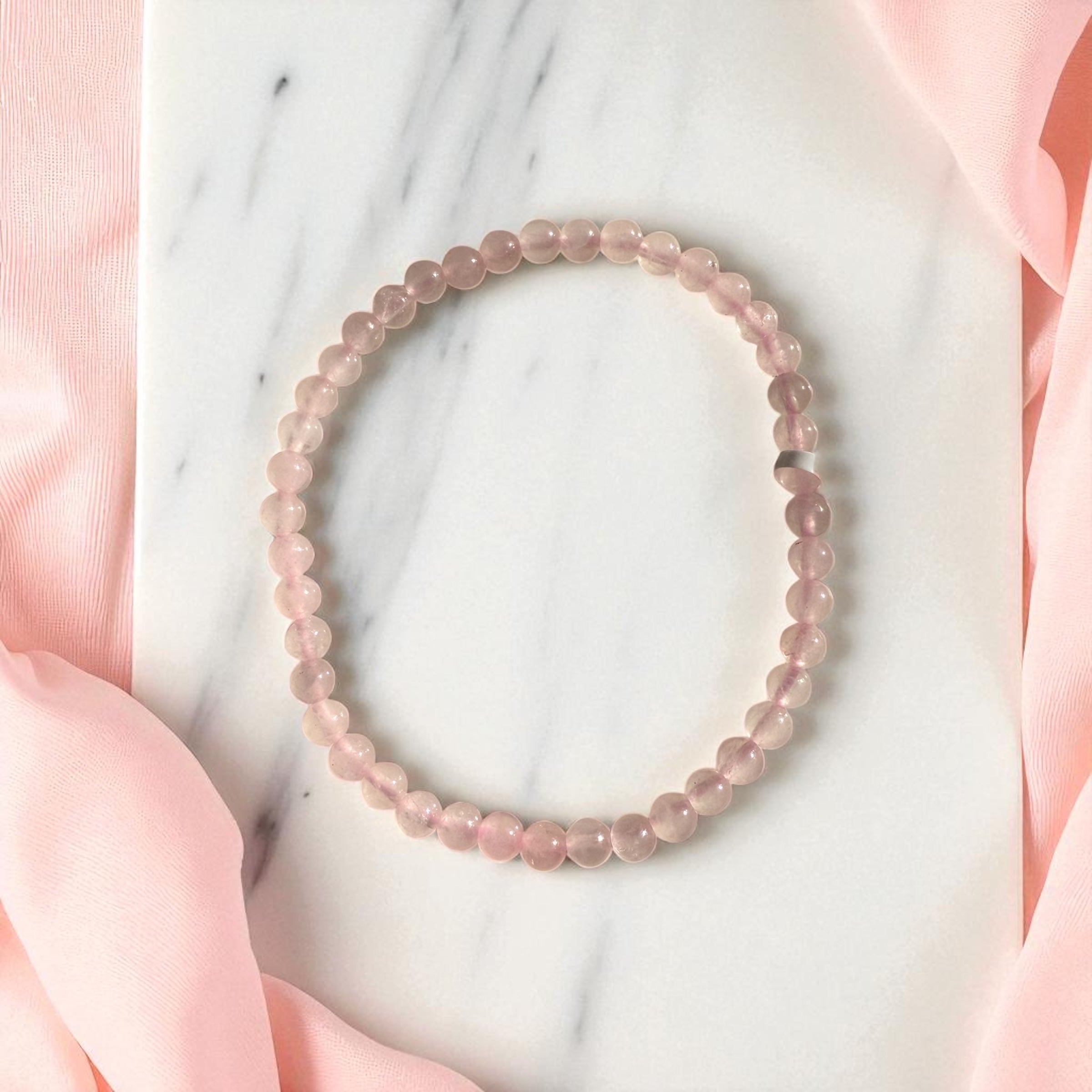 Rose Quartz Bracelet (4–4.5 mm)
