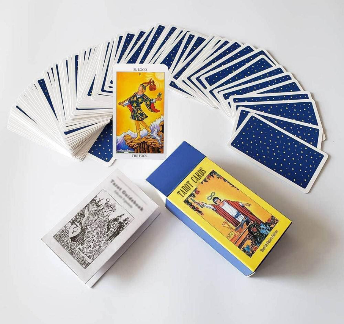 Bilingual Tarot Cards with Guidebook (Spanish & English) – Luna's Gift Co